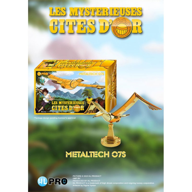 Les Mystérieuses Cités d Or figurine Diecast Metaltech 07S Le Grand