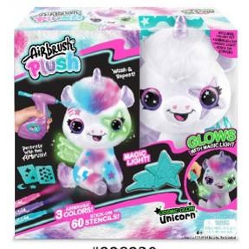 Airbrush Plush Glow in the Dark Unicorn