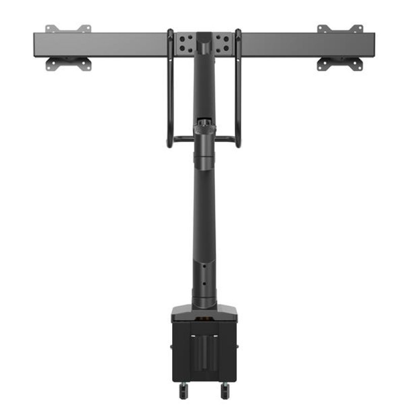 Startech Com Desk Mount Dual Monitor Arm With Usb Audio Slim Full Motion Adjustable Dual